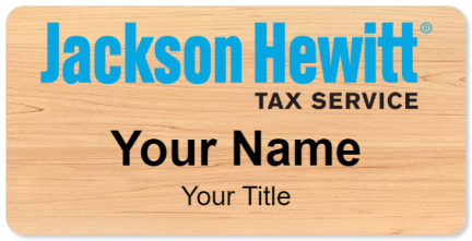 Custom name badges for Jackson Hewitt