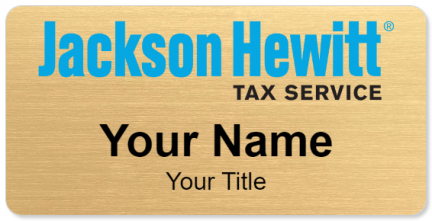 Custom name badges for Jackson Hewitt