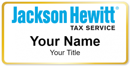 Custom name badges for Jackson Hewitt