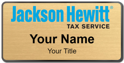 Custom name badges for Jackson Hewitt