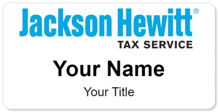 Custom name badges for Jackson Hewitt