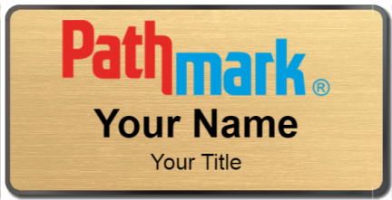 Custom name badges for Pathmark