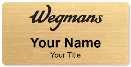 Custom name badges for Wegmans