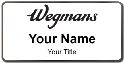 Custom name badges for Wegmans