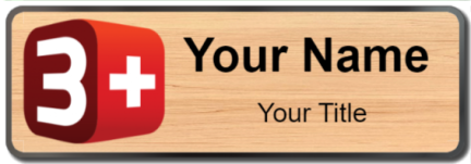 Custom name badges for 3Plus TV