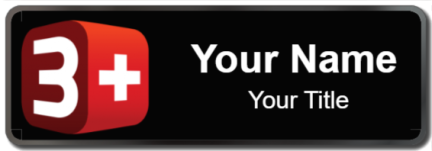 Custom name badges for 3Plus TV