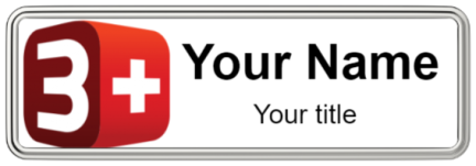 Custom name badges for 3Plus TV