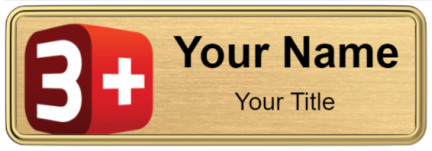 Custom name badges for 3Plus TV