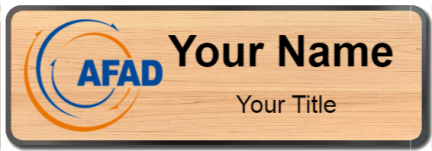 Custom name badges for AFAD