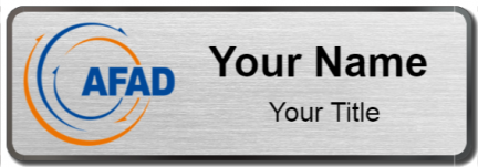 Custom name badges for AFAD