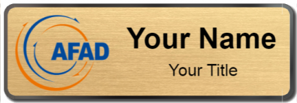 Custom name badges for AFAD