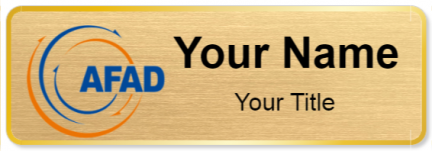 Custom name badges for AFAD