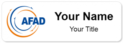 Custom name badges for AFAD