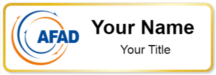Custom name badges for AFAD