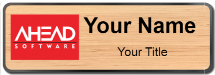 Custom name badges for Ahead Software