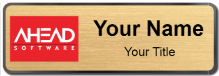 Custom name badges for Ahead Software