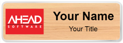 Custom name badges for Ahead Software