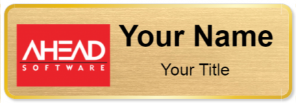 Custom name badges for Ahead Software