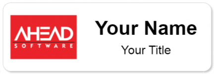 Custom name badges for Ahead Software