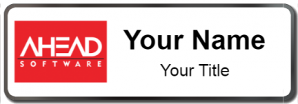 Custom name badges for Ahead Software