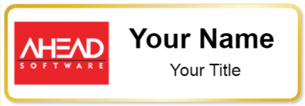 Custom name badges for Ahead Software
