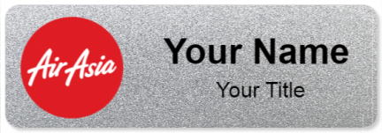 Custom name badges for Air Asia