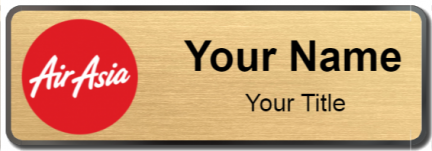 Custom name badges for Air Asia