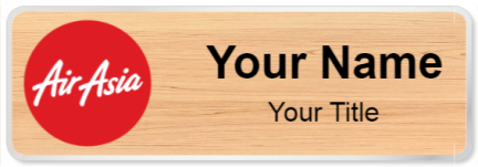 Custom name badges for Air Asia