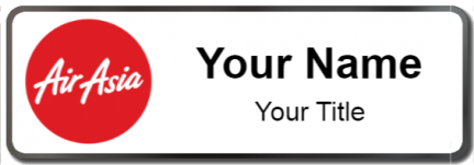 Custom name badges for Air Asia