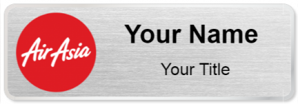 Custom name badges for Air Asia