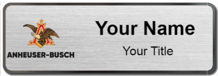 Custom name badges for Anheuser Busch