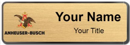 Custom name badges for Anheuser Busch