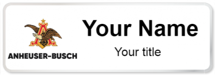 Custom name badges for Anheuser Busch