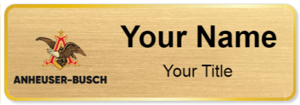 Custom name badges for Anheuser Busch