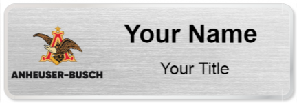 Custom name badges for Anheuser Busch
