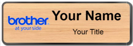 Custom name badges for Brother