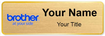 Custom name badges for Brother