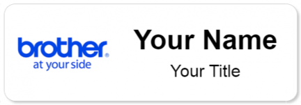 Custom name badges for Brother