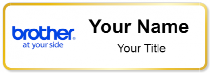 Custom name badges for Brother