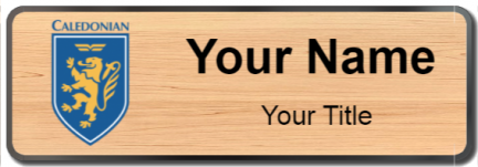 Custom name badges for Caledonian Airways