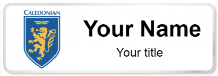 Custom name badges for Caledonian Airways