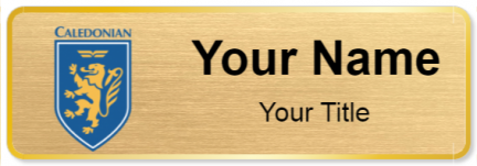 Custom name badges for Caledonian Airways