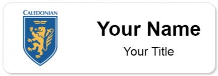 Custom name badges for Caledonian Airways