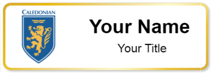 Custom name badges for Caledonian Airways