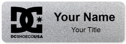 Custom name badges for DC Shoe