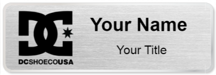 Custom name badges for DC Shoe