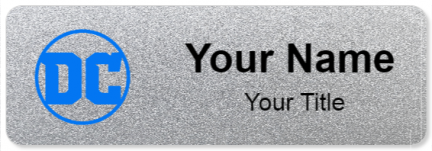 Custom name badges for DC Comics