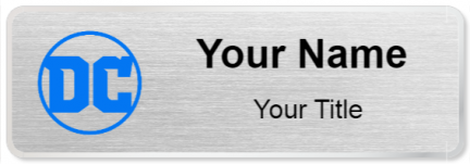 Custom name badges for DC Comics