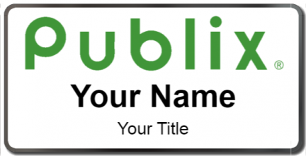Custom name badges for Publix tall