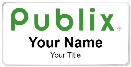 Custom name badges for Publix tall